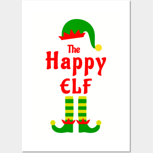 The Happy Elf Family Matching Christmas 2020 Gift  Posters and Art